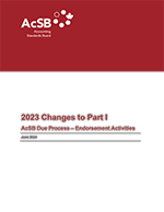 2022 Changes to Part I – AcSB Due Process – Endorsement Activities thumbnail