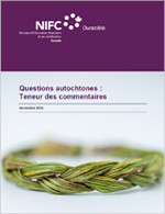 Vignette du document Questions autochtones : Teneur des commentaires